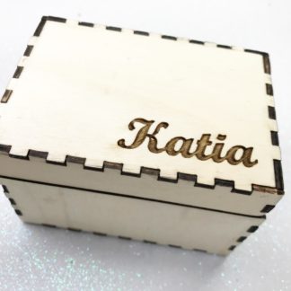 Bauletto Portagioie Artigianale 100 mm con Nome Inciso (Senza Cuscino)