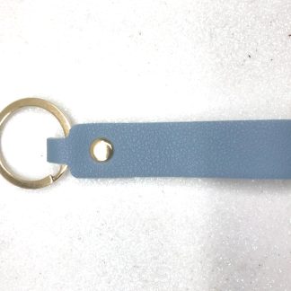 Portachiavi Ecopelle Blu Incisione Laser