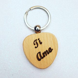 Portachiavi Legno Cuore