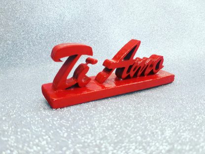 Scritta 3D Artigianale Personalizzata in Legno Smaltato - immagine 3