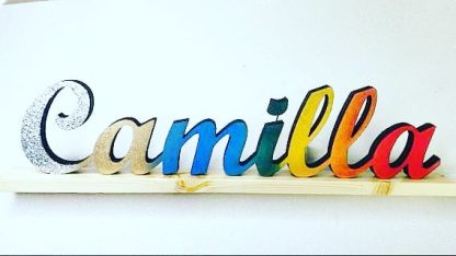 Scritta 3D Artigianale Personalizzata in Legno Smaltato